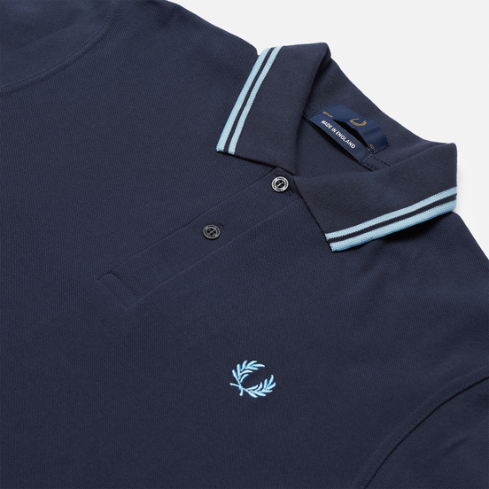 Мужское поло Fred Perry M12 Navy/Ice/Ice