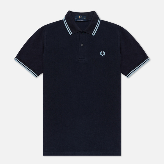 Мужское поло Fred Perry M12 Navy/Ice/Ice