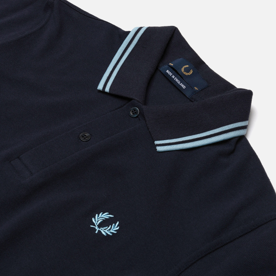 Мужское поло Fred Perry M12 Navy/Ice/Ice