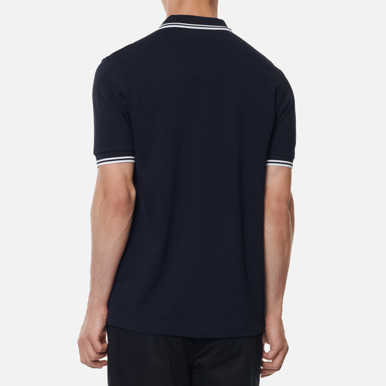 Мужское поло Fred Perry M3600 Twin Tipped Navy/White