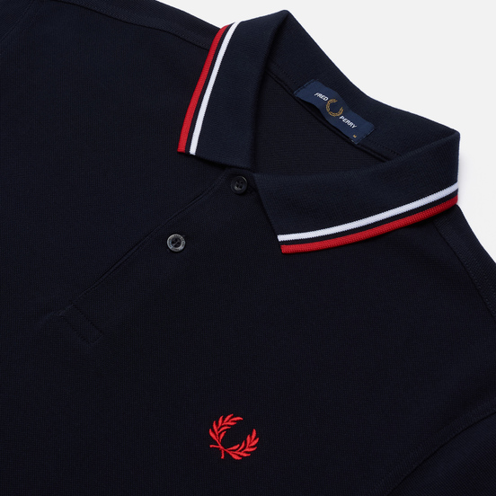 Мужское поло Fred Perry M3600 Twin Tipped Navy/White/Red