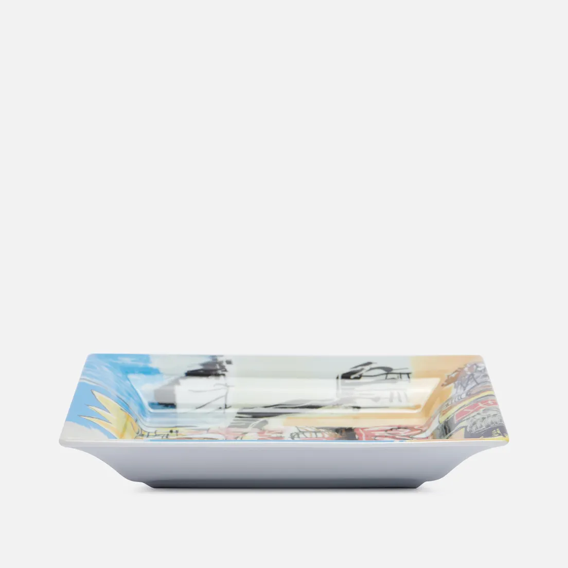 Ligne Blanche Поднос Jean-Michel Basquiat Yellow Crown & Bone