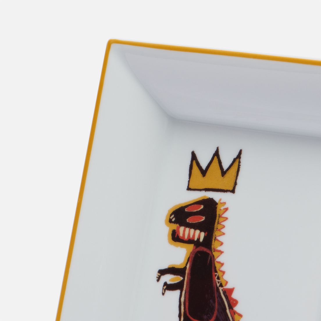 Ligne Blanche Поднос Jean-Michel Basquiat Gold Dragon