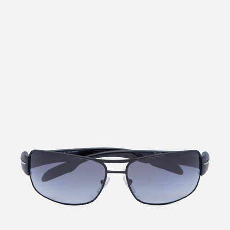 фото Солнцезащитные очки prada linea rossa 53ns dg05w1 polarized, цвет чёрный, размер 65mm