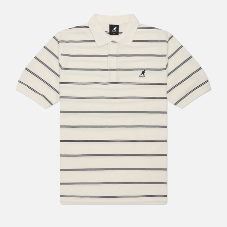 Мужское поло Kangol Stripe Pique, цвет белый, размер M