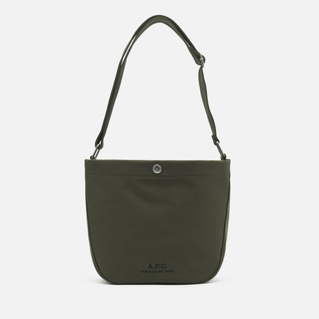 Сумка A.P.C. Journal Small Polyester, цвет оливковый