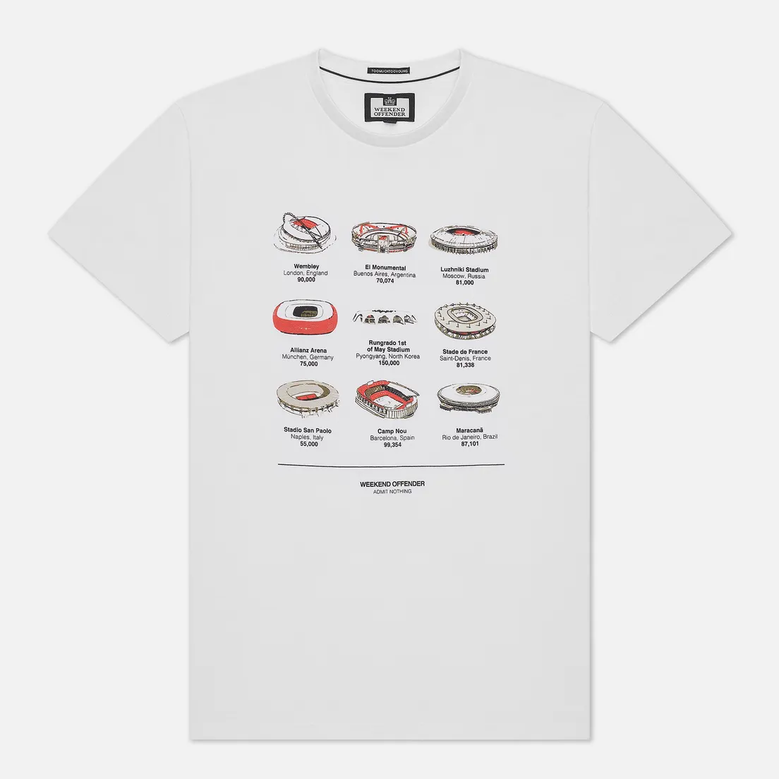 Weekend Offender Мужская футболка Stadiums Printed