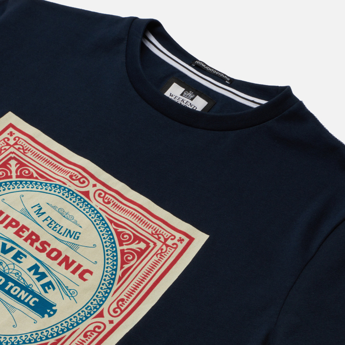 Мужская футболка Weekend Offender, цвет синий, размер S PTSS2208-NAVY Supersonic - фото 2