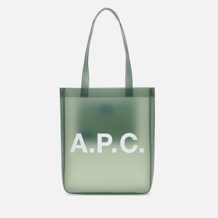 Сумка A.P.C. Lou Tote Transparent, цвет чёрный