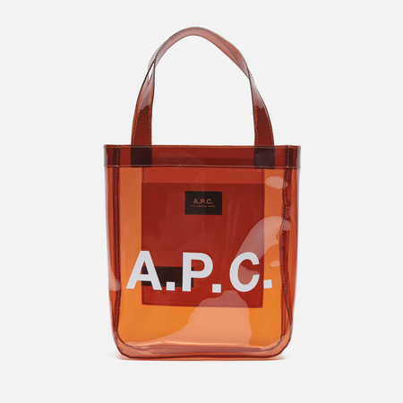 Сумка A.P.C. Lou Small Tote Transparent, цвет коричневый
