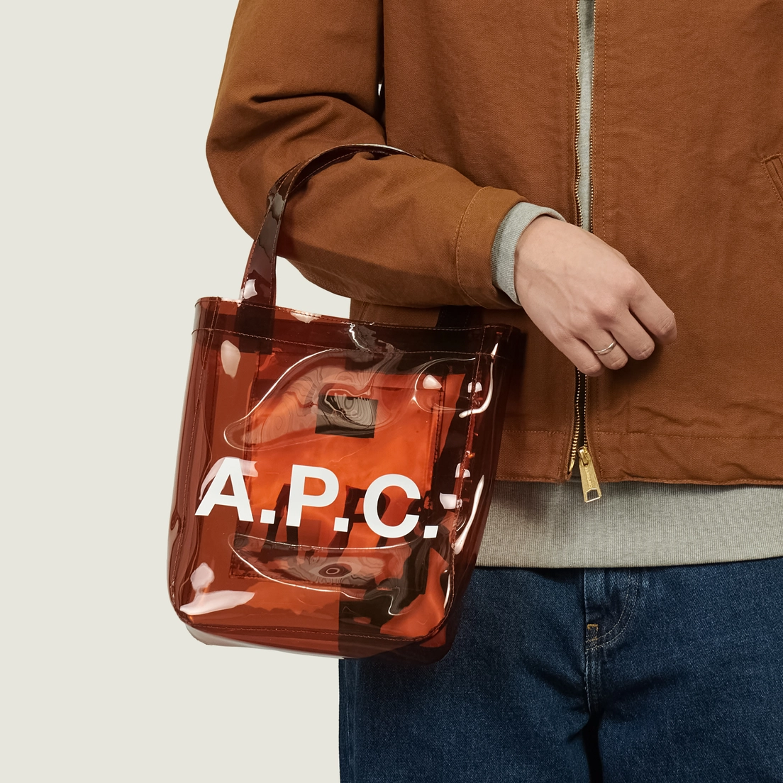 A.P.C. Сумка Lou Small Tote Transparent