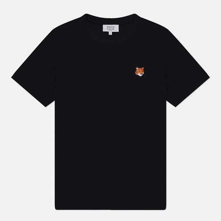 Женская футболка Maison Kitsune Fox Head Regular, цвет чёрный, размер M