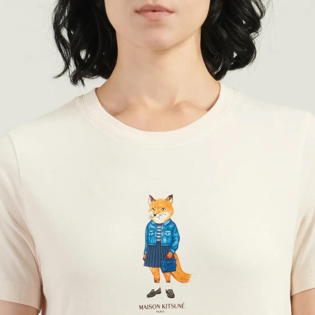 Maison Kitsune Женская футболка Dressed Fox Regular