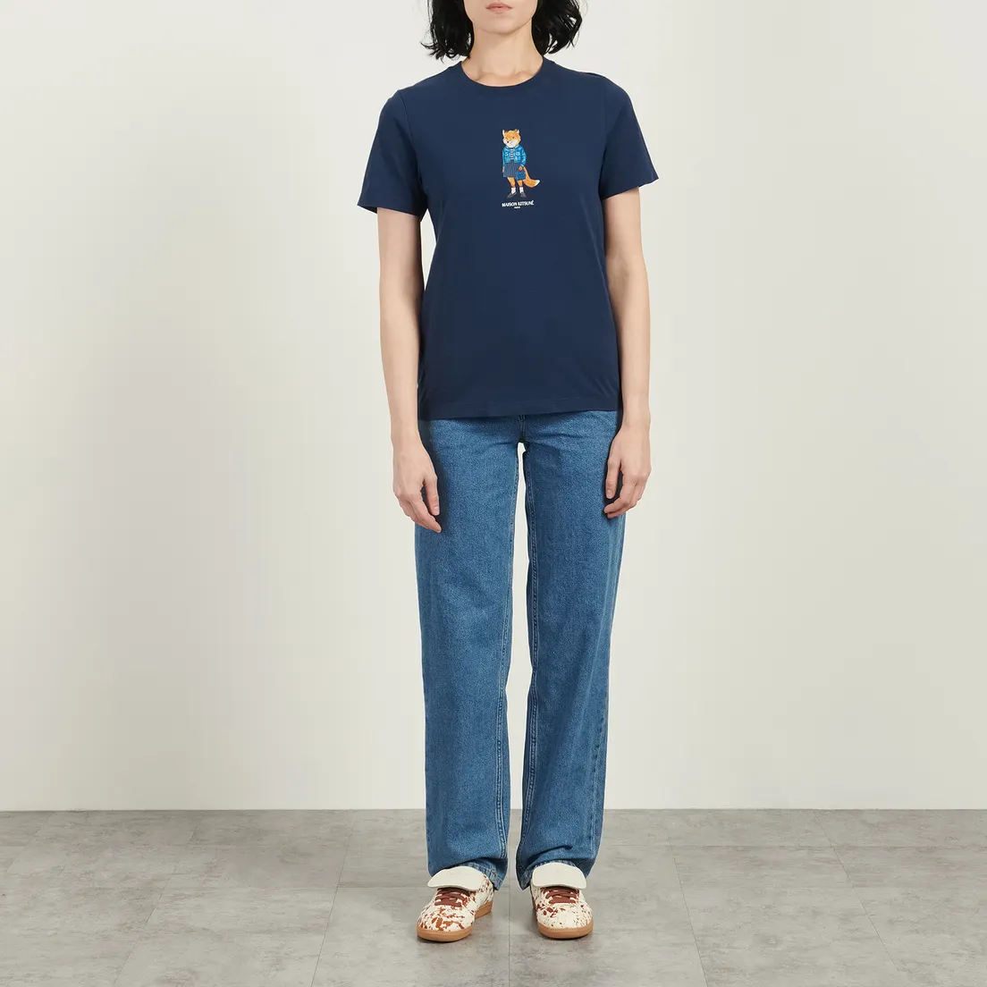 Maison Kitsune Женская футболка Dressed Fox Regular