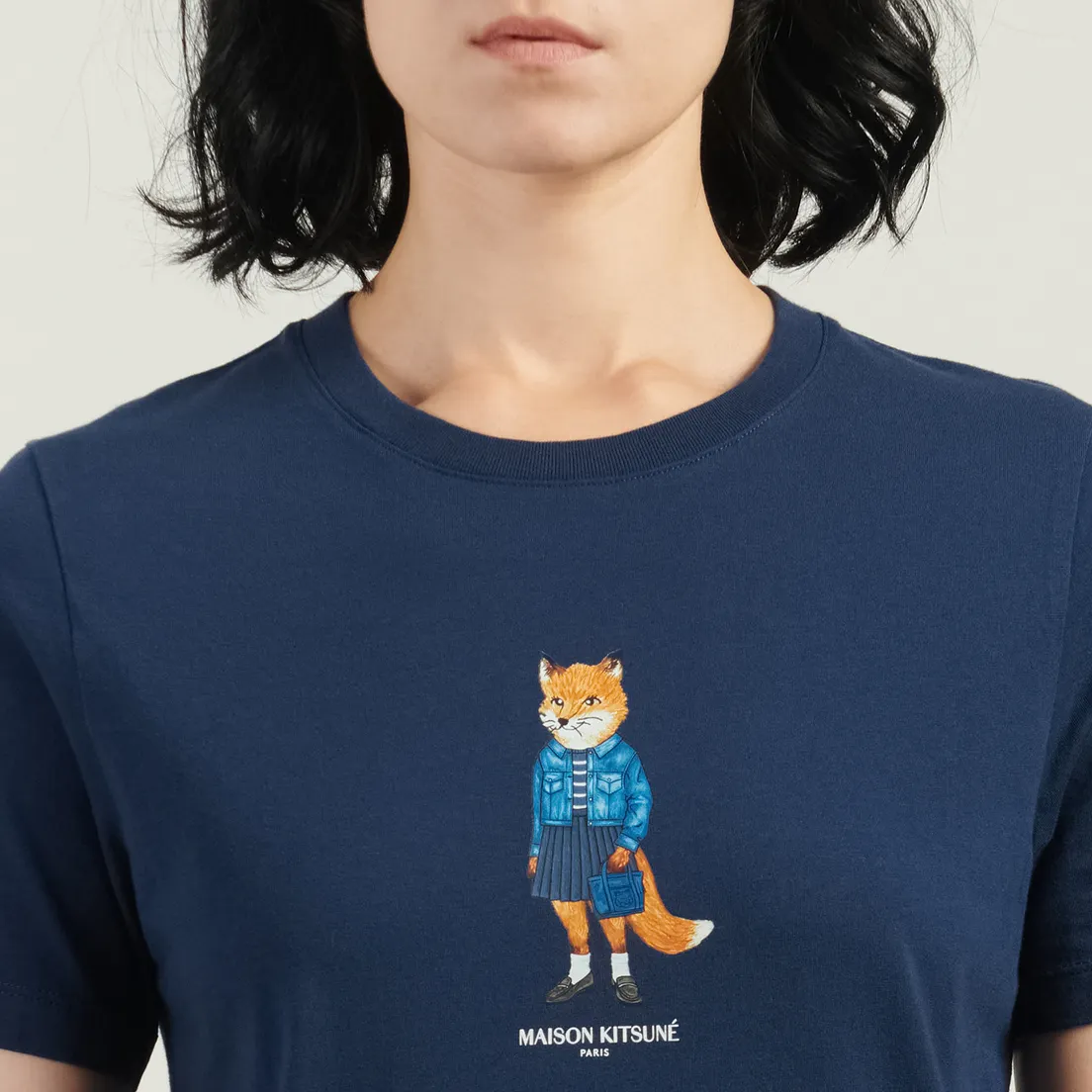 Maison Kitsune Женская футболка Dressed Fox Regular