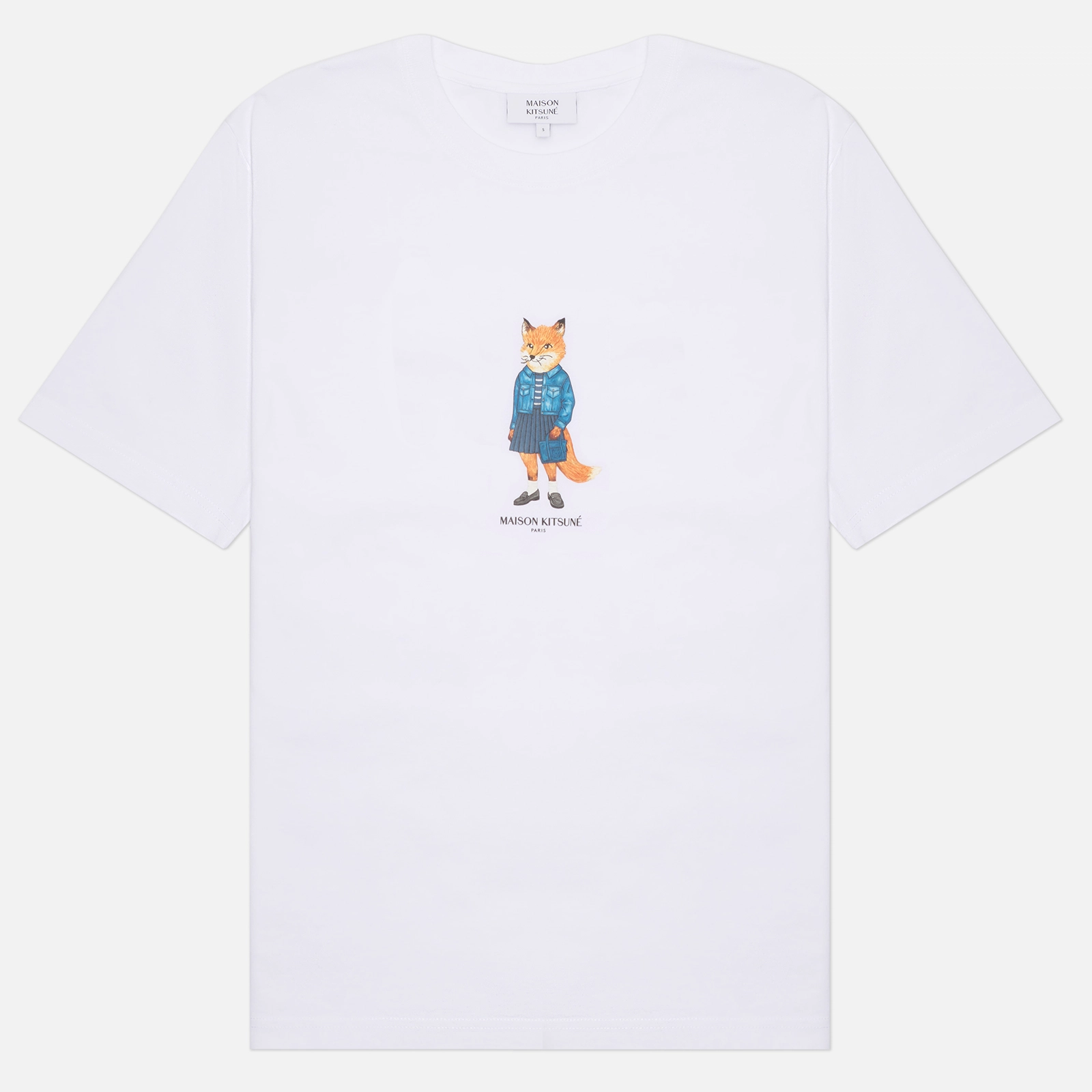Женская футболка Maison Kitsune Dressed Fox Regular, PW00119KJ7026