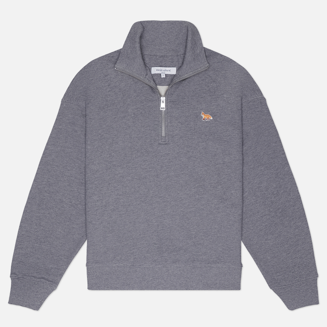 Женская толстовка Maison Kitsune Baby Fox Half Zipped