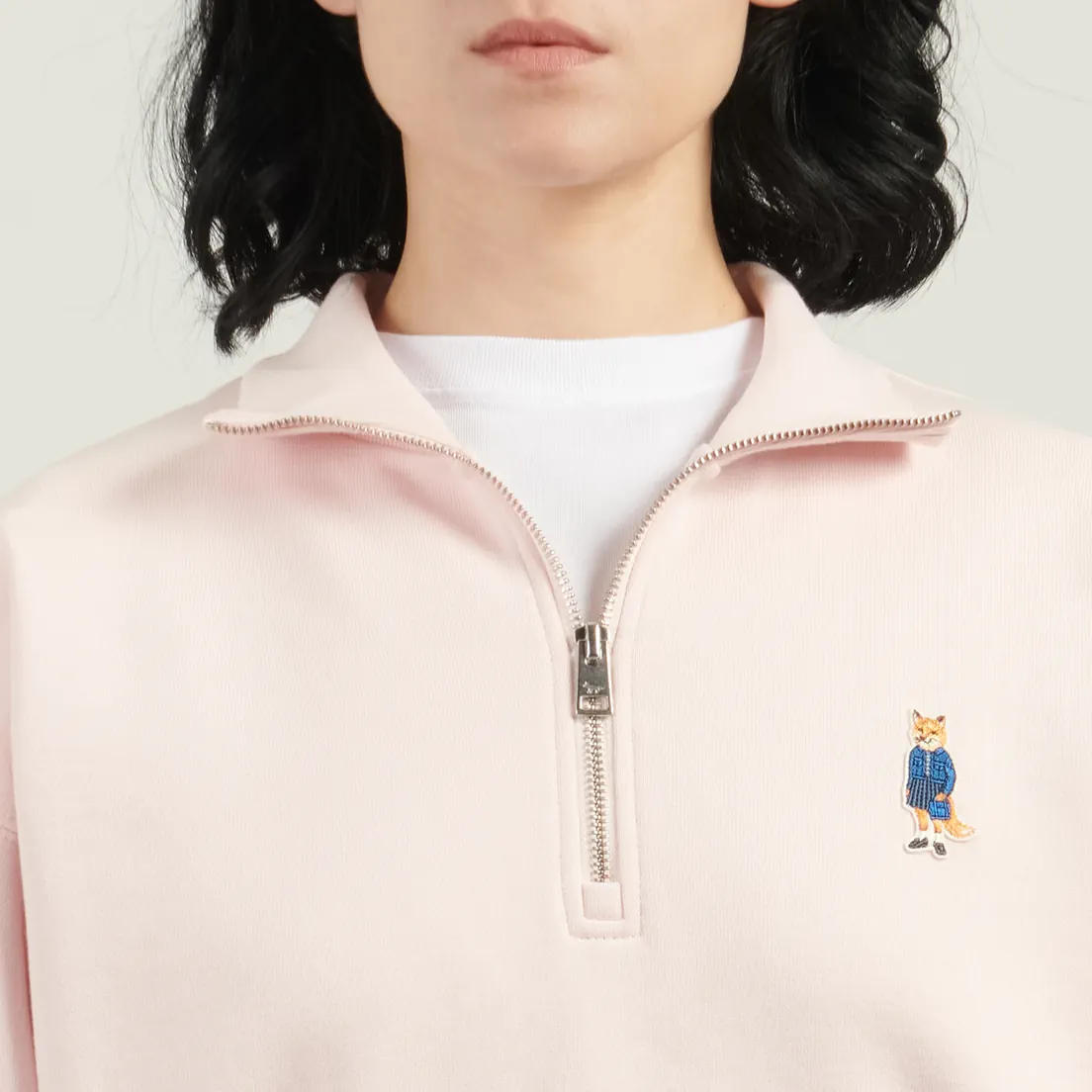 Maison Kitsune Женская толстовка Dressed Fox Half Zip