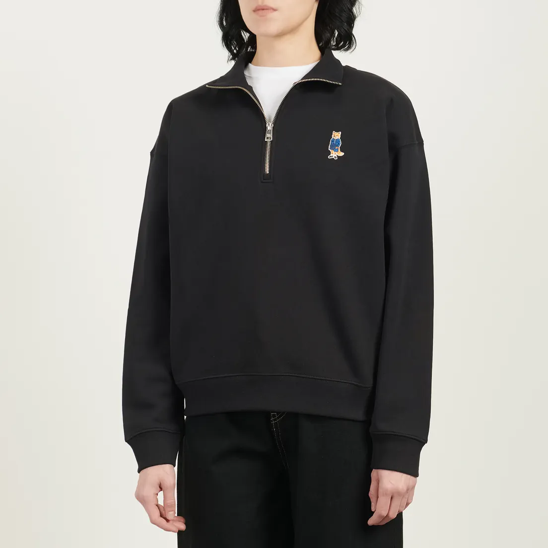 Maison Kitsune Женская толстовка Dressed Fox Half Zip