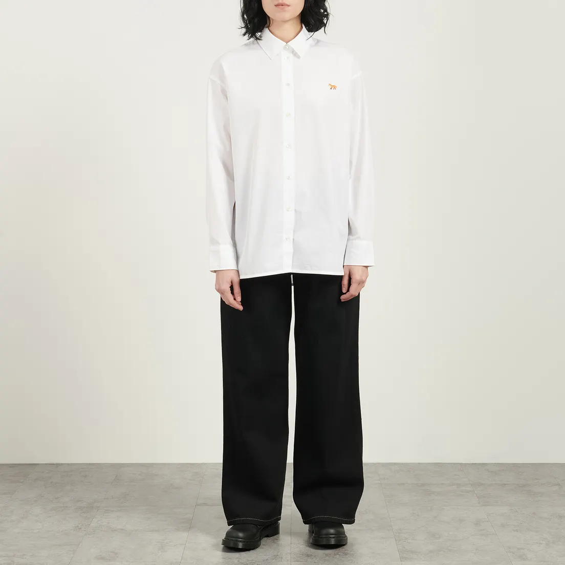 Maison Kitsune Женская рубашка Baby Fox Casual