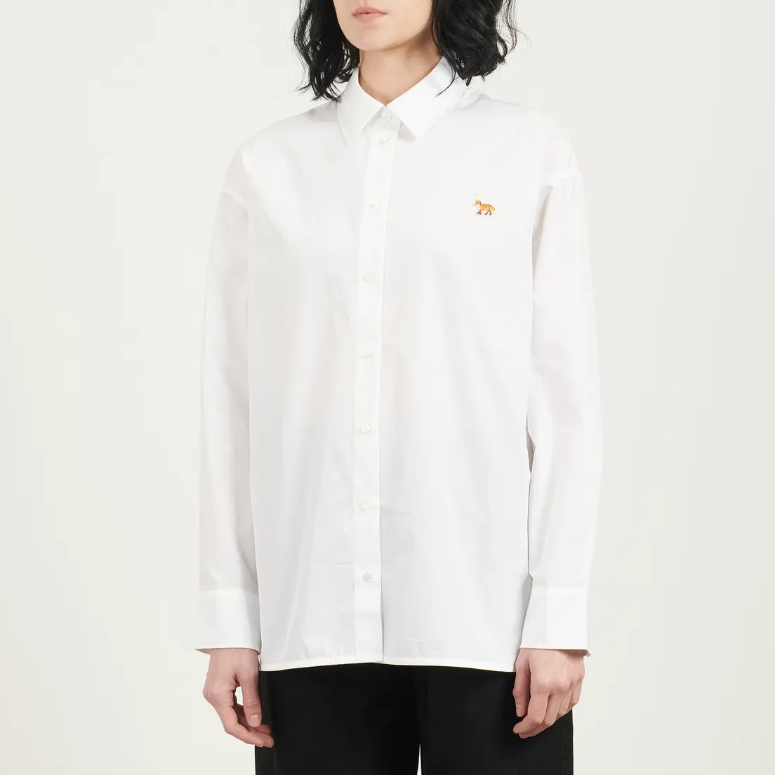 Maison Kitsune Женская рубашка Baby Fox Casual