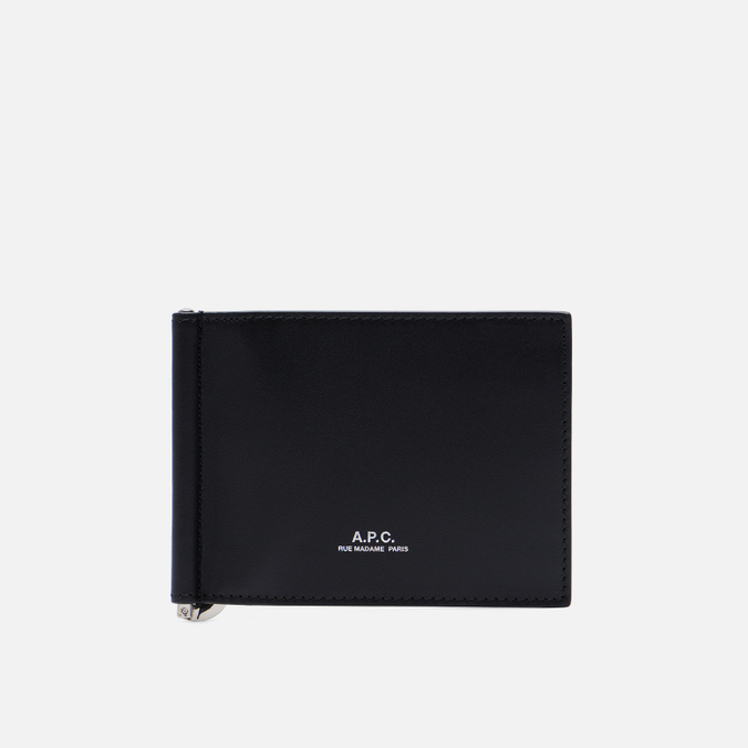 Кошелек A.P.C. London Money Clip, цвет чёрный