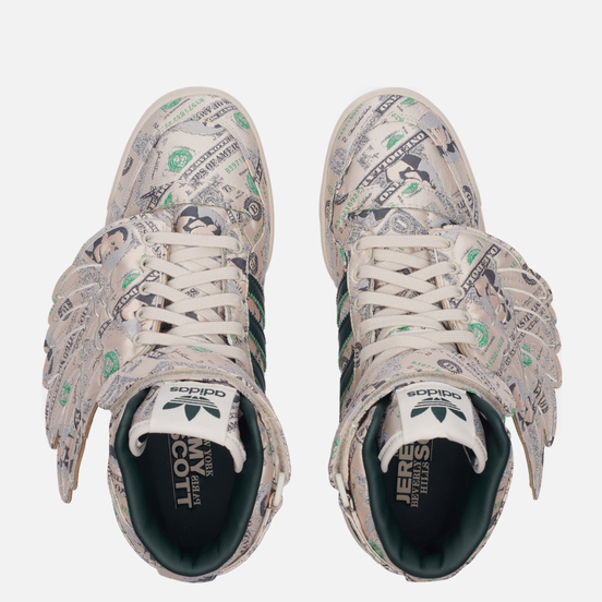 Кроссовки adidas Originals x Jeremy Scott Forum Hi Wings 1.0 Money Clear Brown/Green Night/Clear Brown