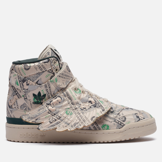 Кроссовки adidas Originals x Jeremy Scott Forum Hi Wings 1.0 Money Clear Brown/Green Night/Clear Brown