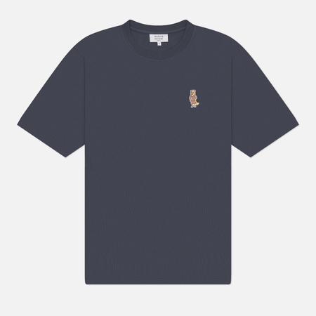Мужская футболка Maison Kitsune Dressed Fox Comfort, цвет синий, размер L