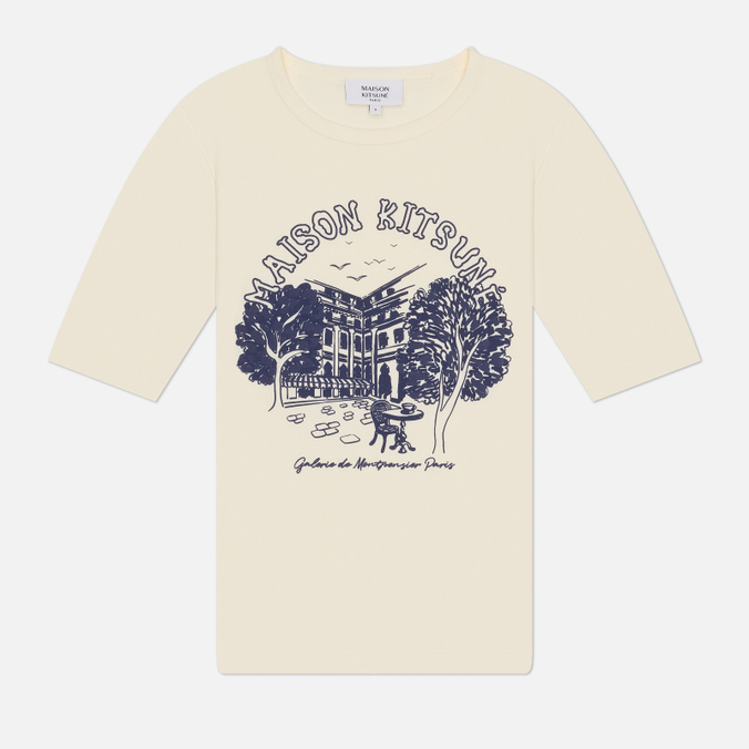Женская футболка Maison Kitsune Galerie De Montpensier Fitted