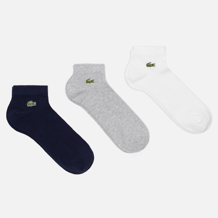   Brandshop Комплект носков Lacoste 3-Pack Low, цвет комбинированный, размер 39-42 EU