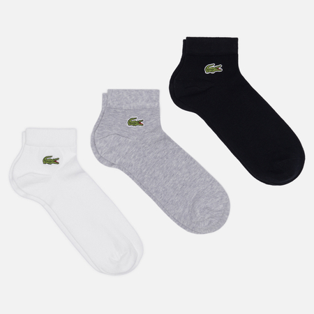Комплект носков Lacoste 3-Pack Low, цвет комбинированный, размер 39-42 EU