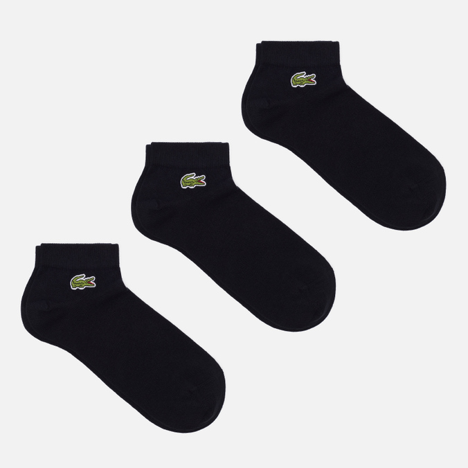 Комплект носков Lacoste, цвет чёрный, размер 41-46