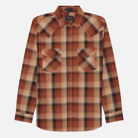 Мужская рубашка Pendleton Frontier, цвет оранжевый, размер M