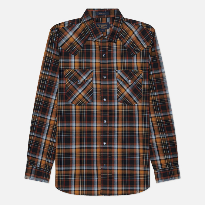 Мужская рубашка Pendleton Frontier, цвет коричневый