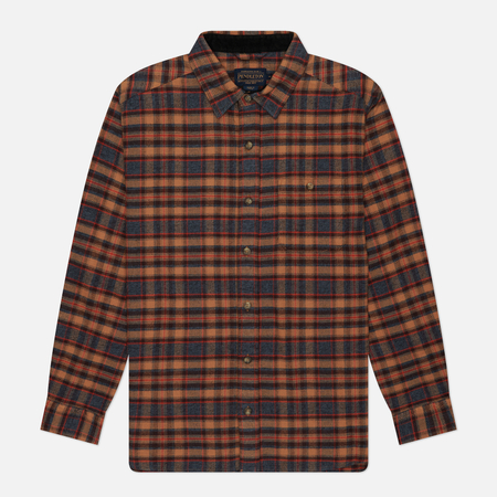 фото Мужская рубашка pendleton fremont flannel, цвет коричневый, размер s