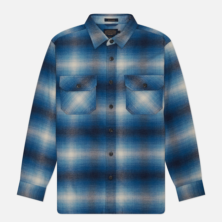 фото Мужская рубашка pendleton burnside flannel, цвет голубой, размер s