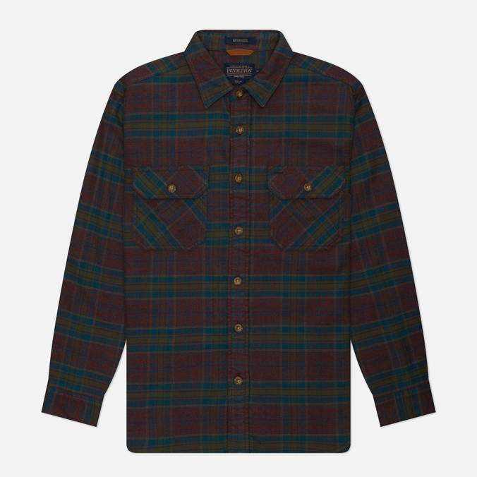 Мужская рубашка Pendleton Burnside Flannel, цвет коричневый