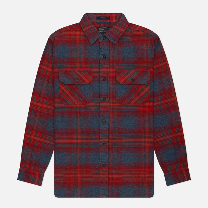 Мужская рубашка Pendleton Burnside Flannel, цвет бордовый