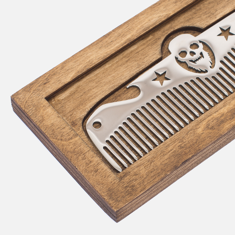 3HCD Расческа Bearded Skull Stars