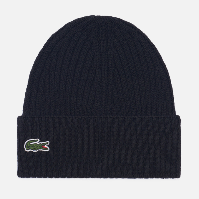 Шапка Lacoste Ribbed Wool Knit