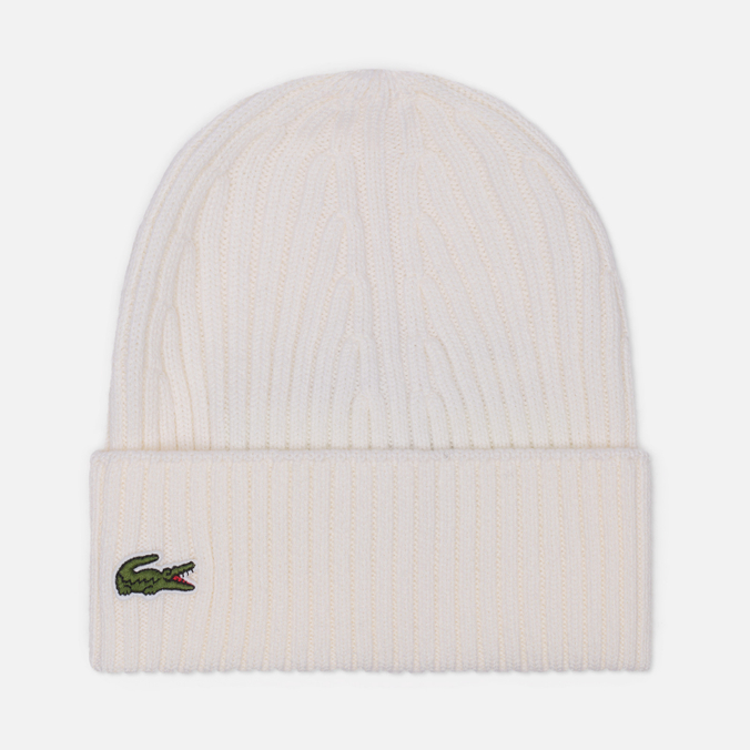 Шапка Lacoste Ribbed Wool Knit