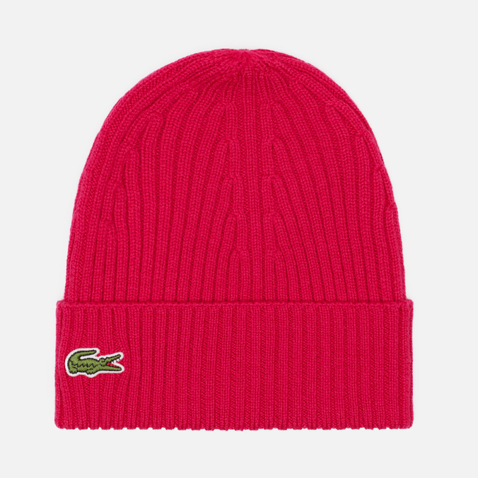 Шапка Lacoste Ribbed Wool Knit