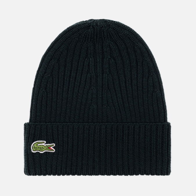Шапка Lacoste Ribbed Wool Knit