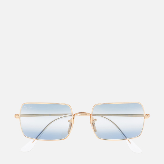 Солнцезащитные очки Ray-Ban Rectangle 1969 Bi-Gradient Polished Gold/Clear Blue