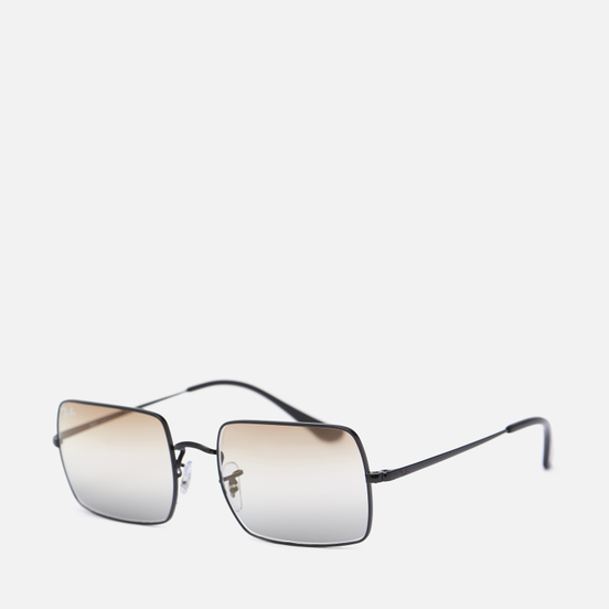 Солнцезащитные очки Ray-Ban Rectangle 1969 Bi-Gradient Polished Black/Clear Brown/Grey