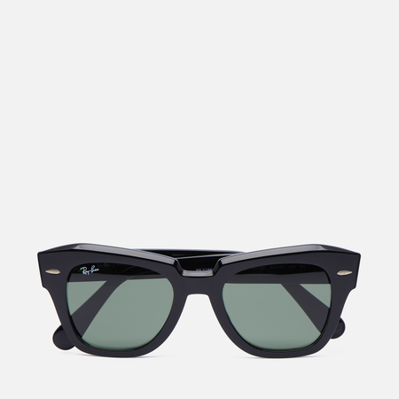 фото Солнцезащитные очки ray-ban state street, цвет чёрный, размер 49mm