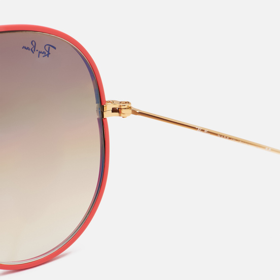 Солнцезащитные очки Ray-Ban Aviator Full Color Legend Polished Red/Light Brown