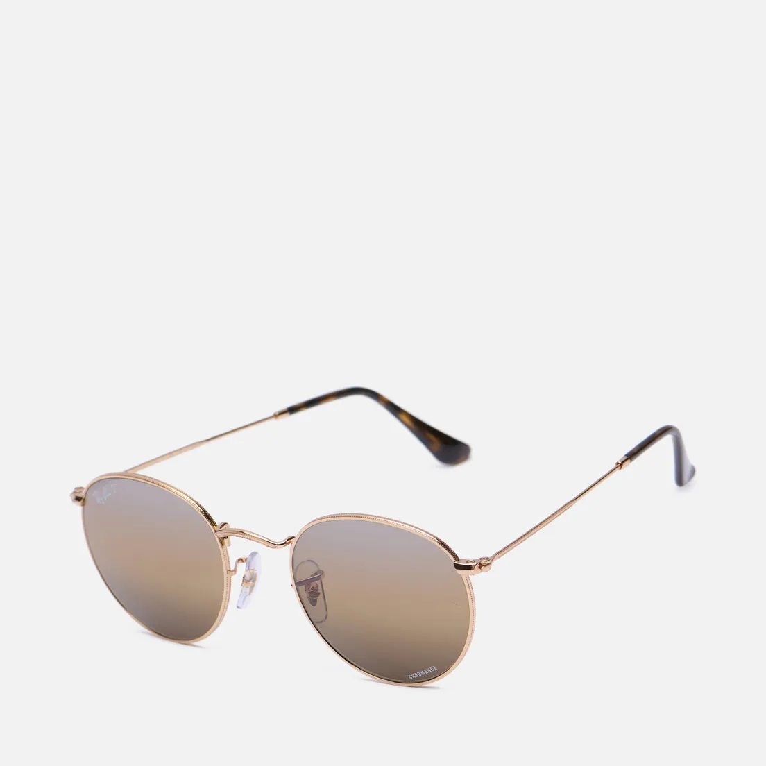 Ray-Ban Солнцезащитные очки Round Metal Chromance Polarized
