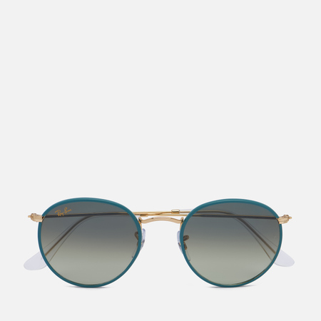 фото Солнцезащитные очки ray-ban round metal full color legend, цвет зелёный, размер 50mm